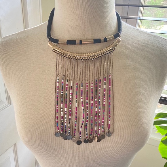 mark. Beaded back lace and bracelet set pink/gold - Picture 2 of 8